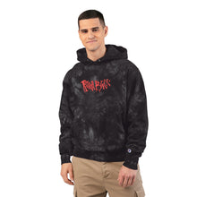 Load image into Gallery viewer, # 2025 - Camo Tie-Dye Champion Hoodie with Red Embroidered Logo