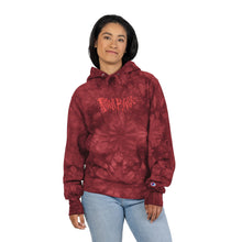 Load image into Gallery viewer, # 2025 - Camo Tie-Dye Champion Hoodie with Red Embroidered Logo