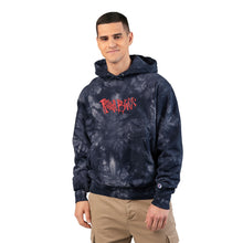 Load image into Gallery viewer, # 2025 - Camo Tie-Dye Champion Hoodie with Red Embroidered Logo