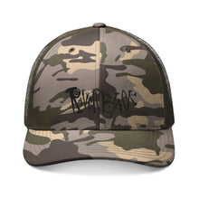 Load image into Gallery viewer, # 2025 - Camo Trucker Hat — Embroidered Distressed Patch Cap