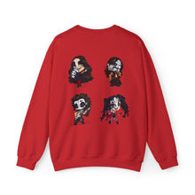 Load image into Gallery viewer, # 2024 - CREEPY XMAS RED SWEATSHIRT
