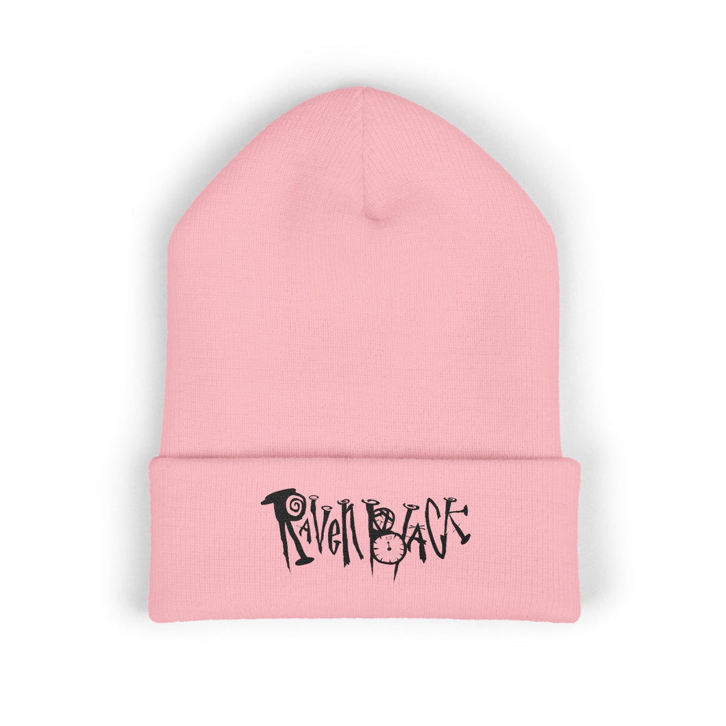 # 2025 - LOGO Embroidered Classic Cuffed Beanie - Raven Base Logo