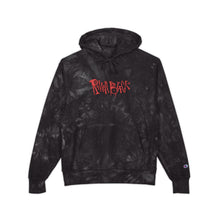 Load image into Gallery viewer, # 2025 - Camo Tie-Dye Champion Hoodie with Red Embroidered Logo
