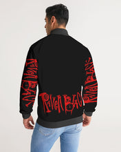 Load image into Gallery viewer, JACKETS - Logo black Men&#39;s Stripe-Sleeve Track Jacket
